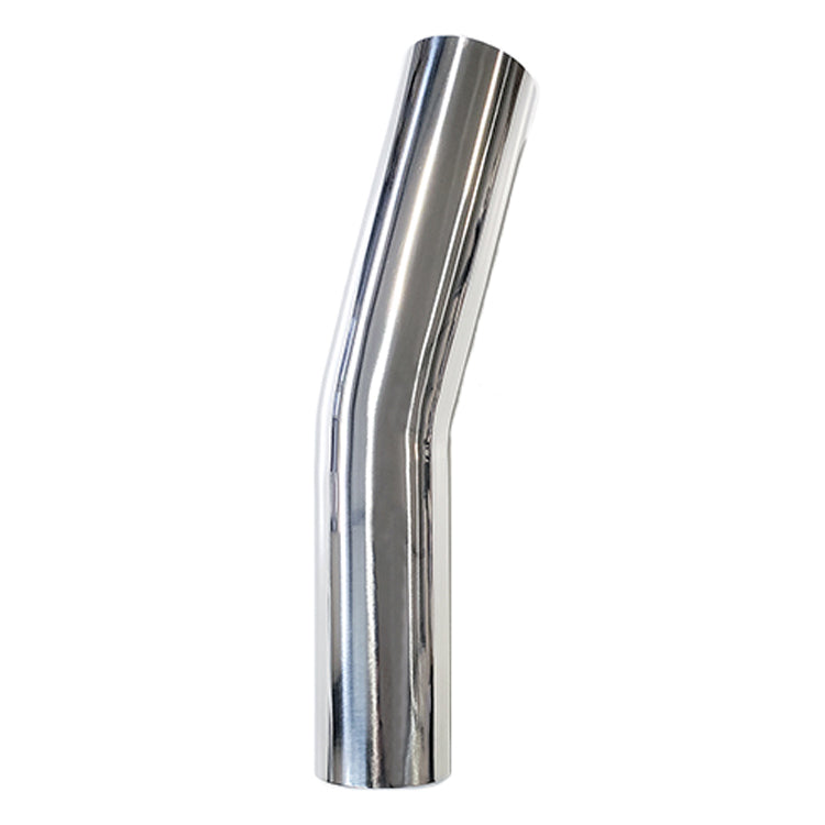 1.500" 16ga 15° Mandrel Bend - (2.250" CLR / 6.000" Legs) - Polished OD - 304 Stainless