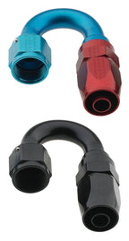 Fragola -12AN x 180 Degree Pro-Flow Hose End - Blue/Red