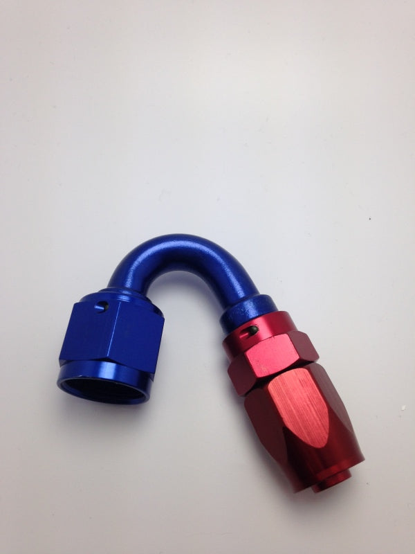 Fragola -16AN x 150 Degree Pro-Flow Hose End - Blue/Red