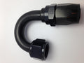Fragola -6AN Nut x -8AN Hose 180 Degree Expanding Hose End - Black